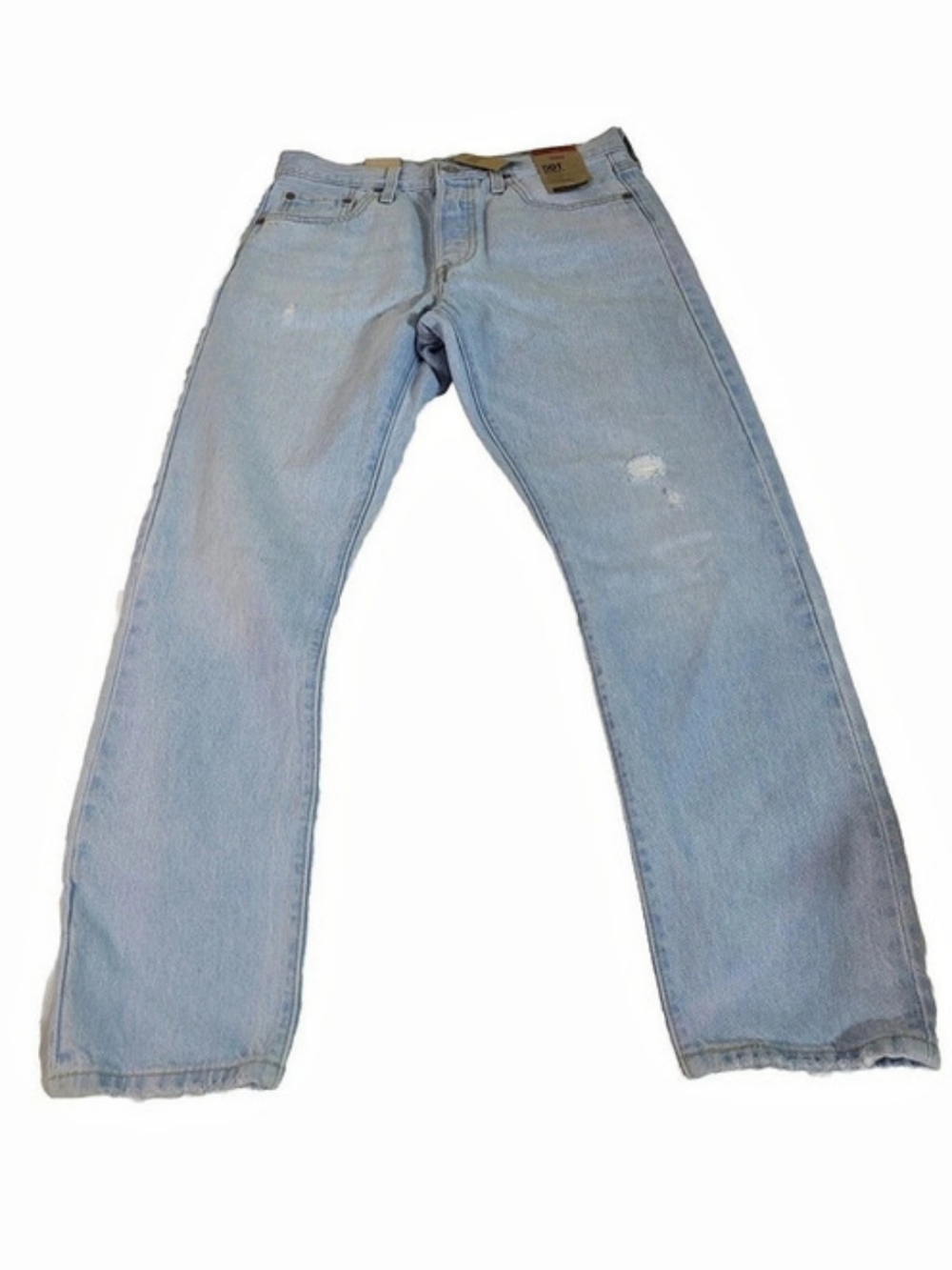 Levi's 501 Womens 28X28 Skinny High Rise Button Fly Distressed Denim Jeans 6